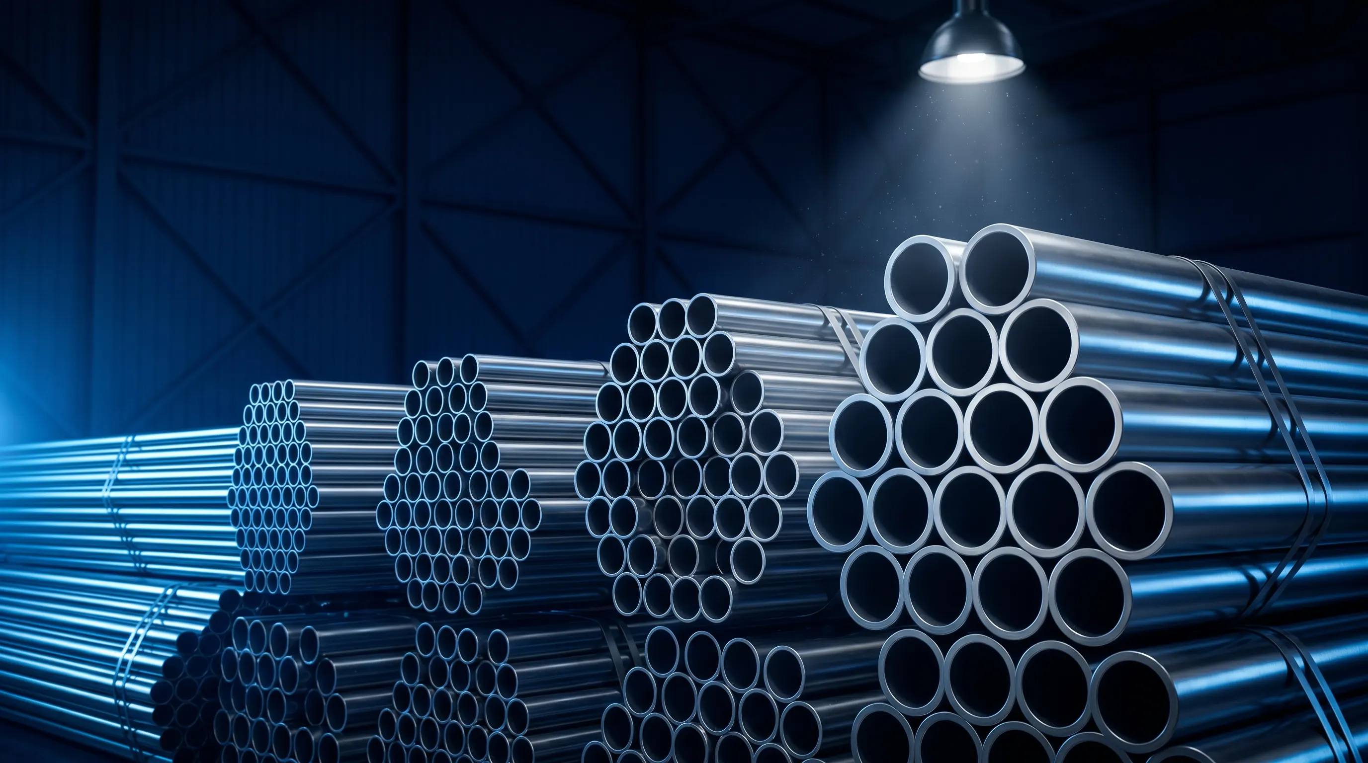 CRC Round Pipes - Cold Rolled Steel Pipes ½ to 3½ inch diameter for furniture, greenhouses, and construction