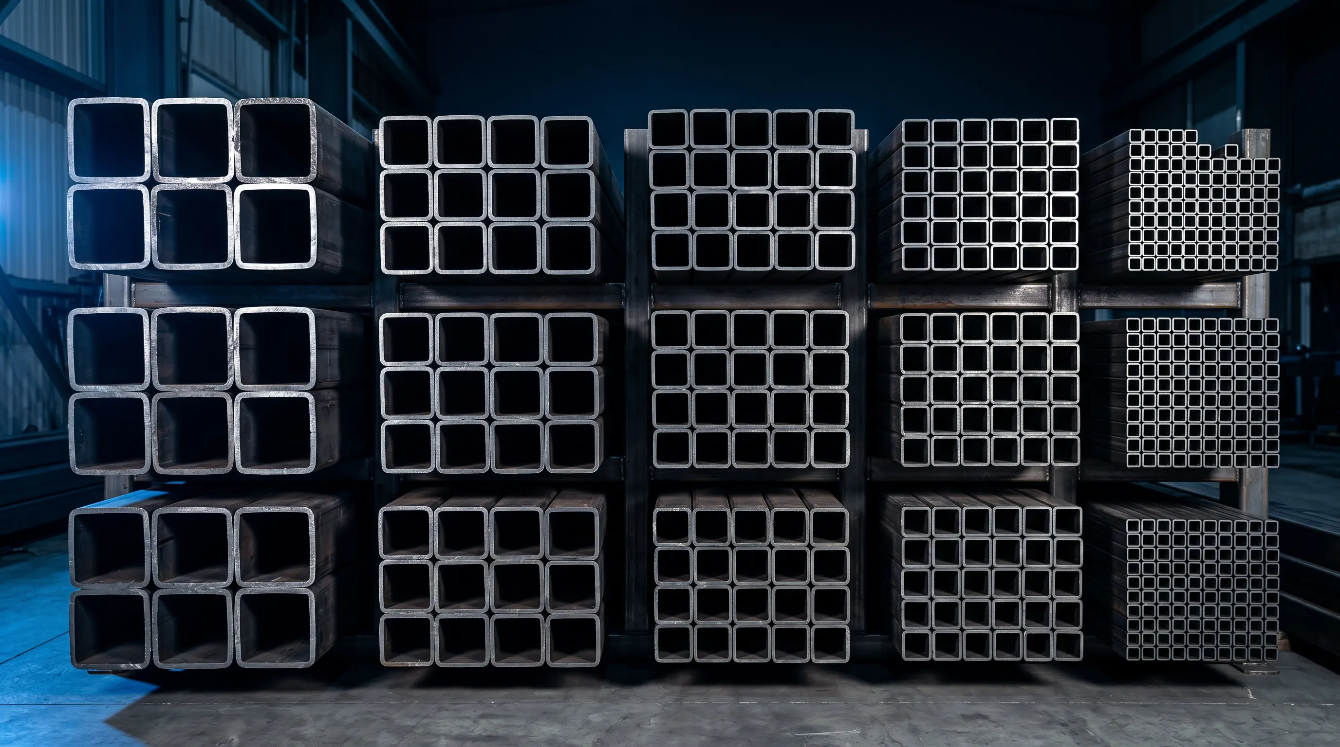 Square Pipes - ½x½ to 8x8 inches CR and HR for gates, grills, and structural applications